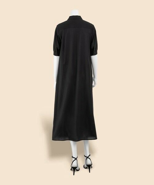 Brooks Brothers / ブルックス ブラザーズ ロング・マキシ丈ワンピース | コットンボイル ダブルポケット ハーフスリーブ シャツワンピース | 詳細4