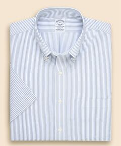 Brooks Brothers / ブルックス ブラザーズ シャツ・ブラウス | ストレッチブロードクロス　ストライプ　ショートスリーブ　ドレスシャツ　Regular Fit