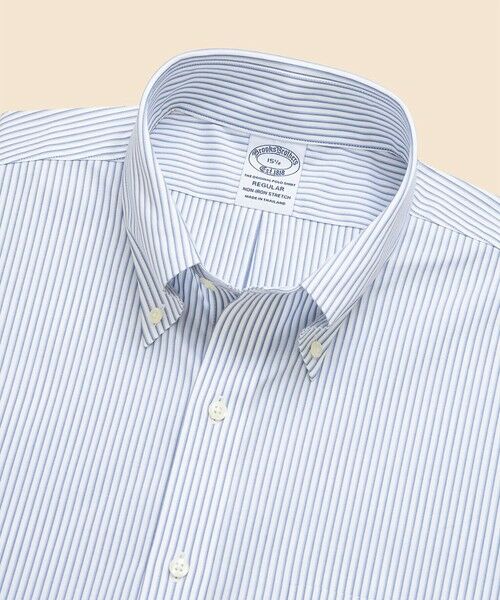 Brooks Brothers / ブルックス ブラザーズ シャツ・ブラウス | ストレッチブロードクロス　ストライプ　ショートスリーブ　ドレスシャツ　Regular Fit | 詳細1