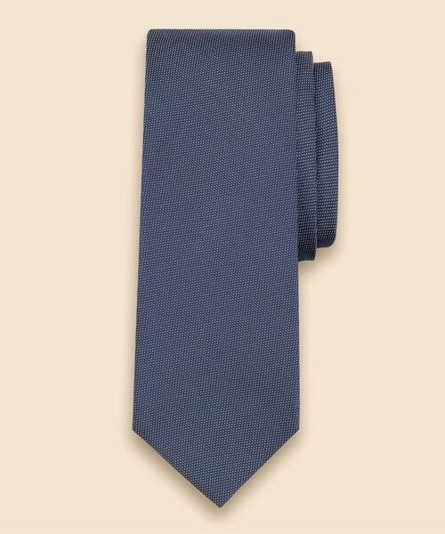 Brooks Brothers / ブルックス ブラザーズ ネクタイ | コットン／シルク　マイクロドットタイ（ネイビー）