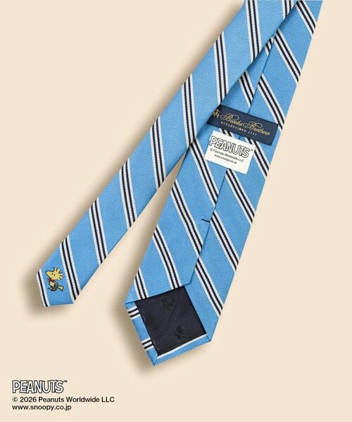Brooks Brothers / ブルックス ブラザーズ ネクタイ | Brooks Brothers × PEANUTS　シルク　スヌーピー＆ウッドストック　ミニ＃BB1ストライプ　レップタイ | 詳細1