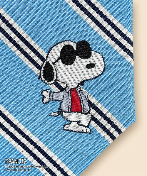Brooks Brothers / ブルックス ブラザーズ ネクタイ | Brooks Brothers × PEANUTS　シルク　スヌーピー＆ウッドストック　ミニ＃BB1ストライプ　レップタイ | 詳細2