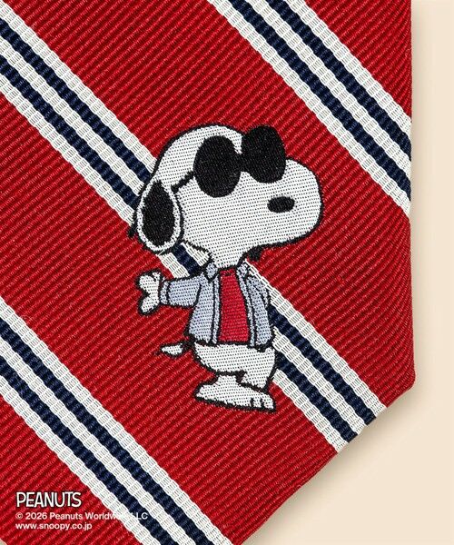 Brooks Brothers / ブルックス ブラザーズ ネクタイ | Brooks Brothers × PEANUTS　シルク　スヌーピー＆ウッドストック　ミニ＃BB1ストライプ　レップタイ | 詳細5