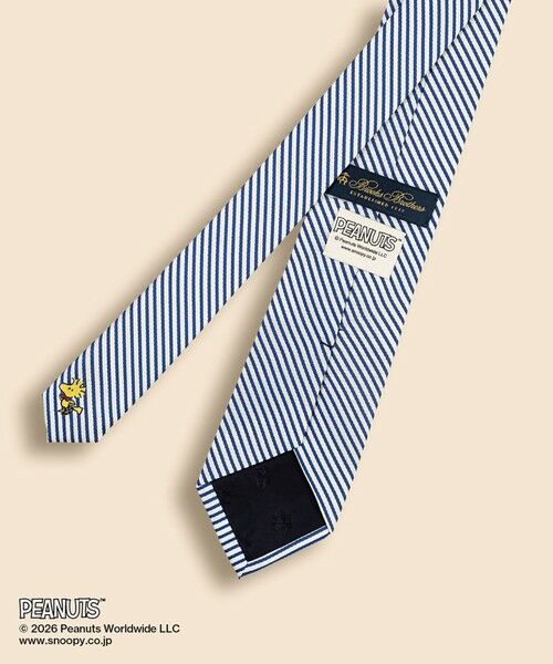 Brooks Brothers / ブルックス ブラザーズ ネクタイ | Brooks Brothers × PEANUTS　シルク　シアサッカー　スヌーピー＆ウッドストック　ジャカードタイ | 詳細1