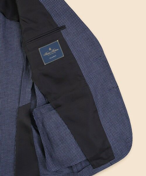 Brooks Brothers / ブルックス ブラザーズ テーラードジャケット | アイリッシュリネン　ハウンドトゥース　シングル２釦アンコンジャケット　Classic | 詳細5