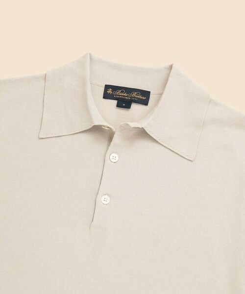 Brooks Brothers / ブルックス ブラザーズ ニット・セーター | コットン　ハイゲージ　ショートスリーブ　ポロセーター | 詳細1
