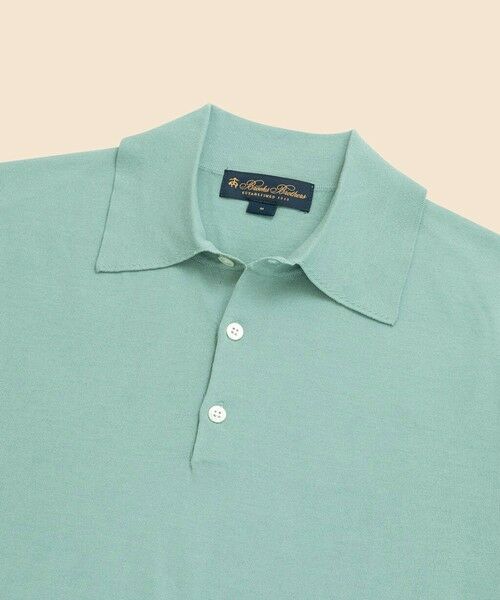 Brooks Brothers / ブルックス ブラザーズ ニット・セーター | コットン　ハイゲージ　ショートスリーブ　ポロセーター | 詳細2