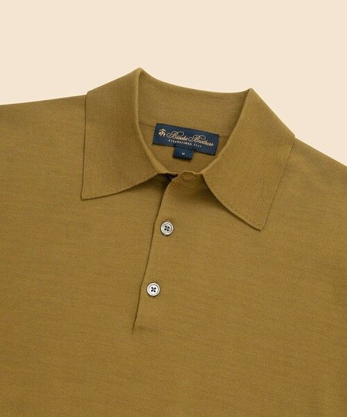 Brooks Brothers / ブルックス ブラザーズ ニット・セーター | コットン　ハイゲージ　ショートスリーブ　ポロセーター | 詳細3