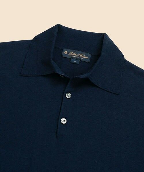 Brooks Brothers / ブルックス ブラザーズ ニット・セーター | コットン　ハイゲージ　ショートスリーブ　ポロセーター | 詳細4