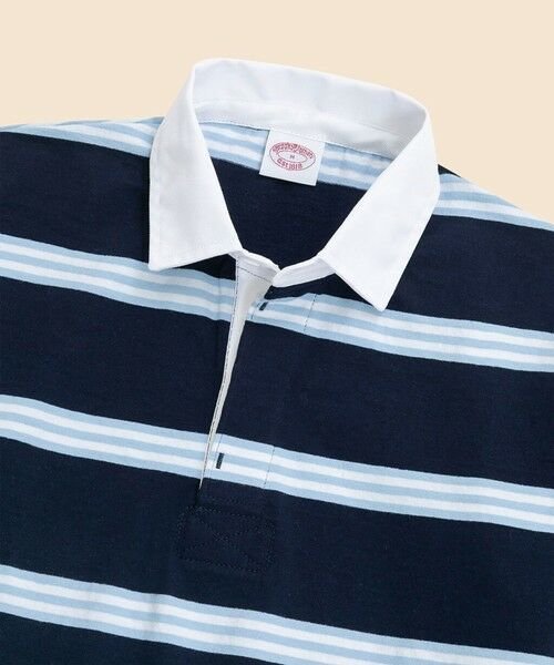 Brooks Brothers / ブルックス ブラザーズ ポロシャツ | Brooks Brothers × BARBARIAN　コットン　ライトウェイト　ラグビーシャツ | 詳細3