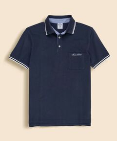 Brooks Brothers / ブルックス ブラザーズ ポロシャツ | コットンストレッチピケ　スクリプトエンブロイダリー　ティップド　ポロシャツ　Slim Fit
