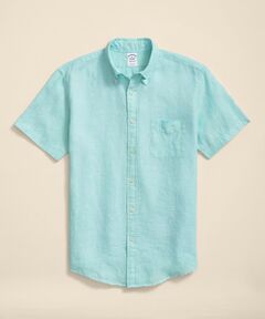 Brooks Brothers / ブルックス ブラザーズ シャツ・ブラウス | アイリッシュリネン　ショートスリーブ　カジュアルシャツ　Regular Fit
