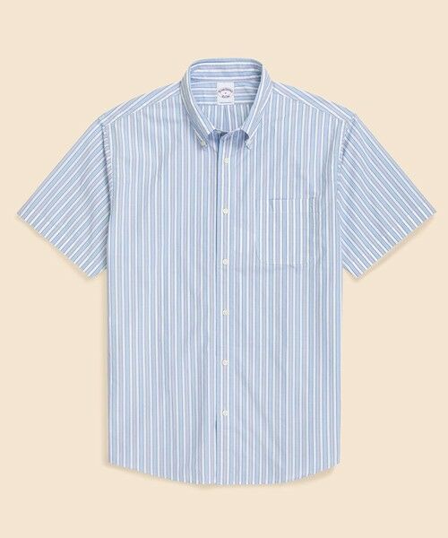 Brooks Brothers / ブルックス ブラザーズ シャツ・ブラウス | コットンポプリン ストライプ ショートスリーブ フライデーシャツ(ストライプ)