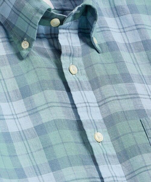 Brooks Brothers / ブルックス ブラザーズ シャツ・ブラウス | アイリッシュリネン　シーズナルパターン　ショートスリーブ　スポーツシャツ　Regular Fit | 詳細8