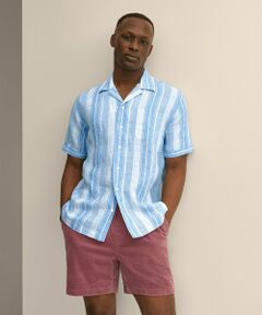 Brooks Brothers / ブルックス ブラザーズ シャツ・ブラウス | アイリッシュリネン　ストライプ　キャンプシャツ　Regular Fit