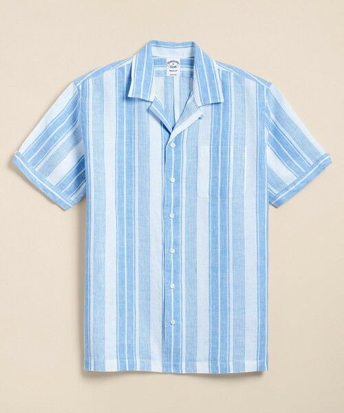Brooks Brothers / ブルックス ブラザーズ シャツ・ブラウス | アイリッシュリネン　ストライプ　キャンプシャツ　Regular Fit | 詳細3