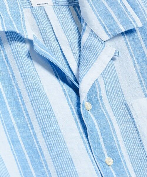 Brooks Brothers / ブルックス ブラザーズ シャツ・ブラウス | アイリッシュリネン　ストライプ　キャンプシャツ　Regular Fit | 詳細4