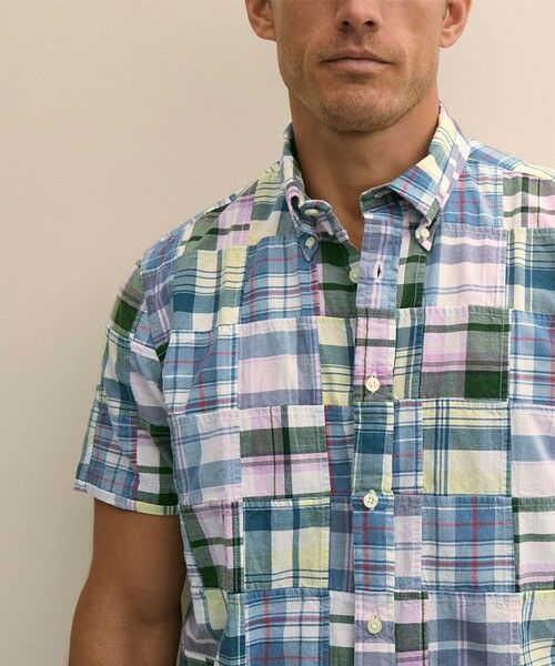 Brooks Brothers / ブルックス ブラザーズ シャツ・ブラウス | コットン　マドラスパッチワーク　ショートスリーブ　カジュアルシャツ　Regular Fit | 詳細1
