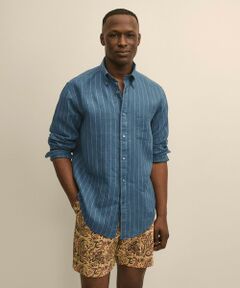 Brooks Brothers / ブルックス ブラザーズ シャツ・ブラウス | アイリッシュリネン　シーズナルパターン　カジュアルシャツ　Regular Fit