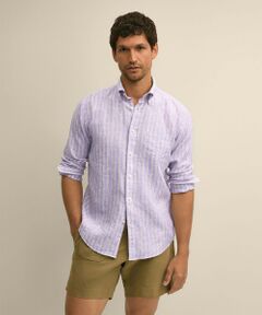 Brooks Brothers / ブルックス ブラザーズ シャツ・ブラウス | アイリッシュリネン　シーズナルパターン　カジュアルシャツ　Regular Fit