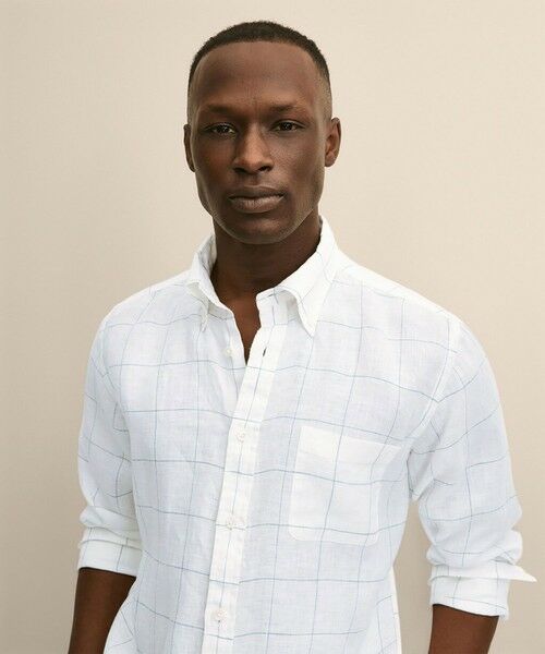 Brooks Brothers / ブルックス ブラザーズ シャツ・ブラウス | アイリッシュリネン　シーズナルパターン　カジュアルシャツ　Regular Fit | 詳細1