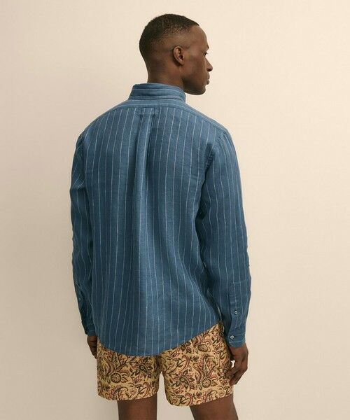 Brooks Brothers / ブルックス ブラザーズ シャツ・ブラウス | アイリッシュリネン　シーズナルパターン　カジュアルシャツ　Regular Fit | 詳細7