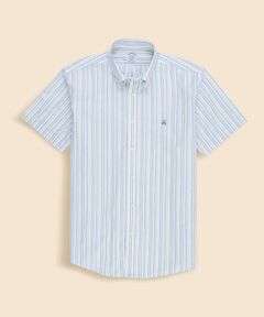 Brooks Brothers / ブルックス ブラザーズ シャツ・ブラウス | ストレッチオックスフォード　GFロゴ　シーズナルパターン　ショートスリーブカジュアルシャツ　Regular Fit