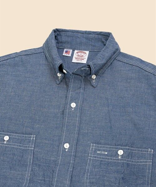 Brooks Brothers / ブルックス ブラザーズ シャツ・ブラウス | コットンシャンブレー　ポロカラーワークシャツ　Made in USA | 詳細3