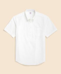 Brooks Brothers / ブルックス ブラザーズ シャツ・ブラウス | コットン　シアサッカー　GFロゴ　ショートスリーブ　プルオーバーシャツ