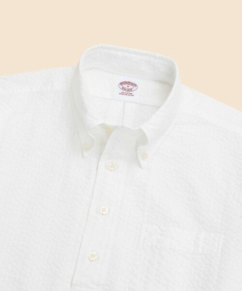 Brooks Brothers / ブルックス ブラザーズ シャツ・ブラウス | コットン　シアサッカー　GFロゴ　ショートスリーブ　プルオーバーシャツ | 詳細1