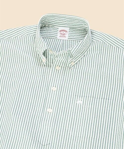 Brooks Brothers / ブルックス ブラザーズ シャツ・ブラウス | コットン　シアサッカー　GFロゴ　ショートスリーブ　プルオーバーシャツ | 詳細3