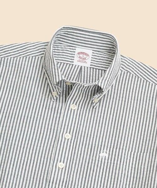 Brooks Brothers / ブルックス ブラザーズ シャツ・ブラウス | コットン　シアサッカー　GFロゴ　ショートスリーブ　プルオーバーシャツ | 詳細5
