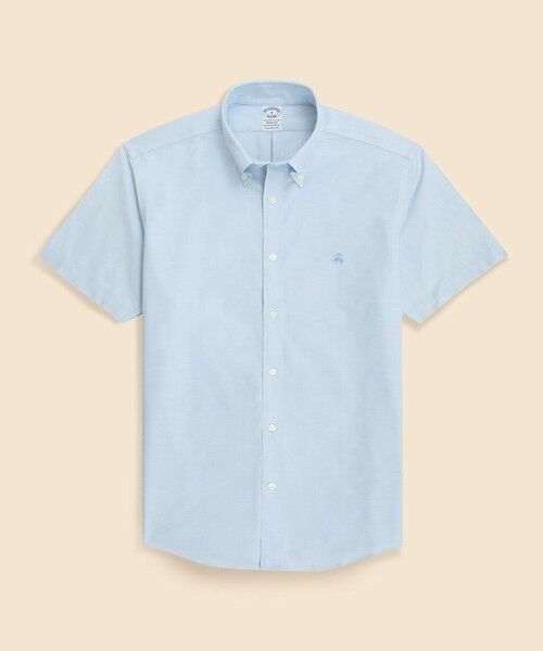 Brooks Brothers / ブルックス ブラザーズ シャツ・ブラウス | ストレッチコットン　GFロゴ　ショートスリーブ　カジュアルシャツ　Regular Fit（ライトブルー）