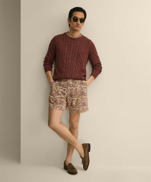 Brooks Brothers / ブルックス ブラザーズ その他パンツ | コットン　ブロックプリントパターン　ペイズリー　7inショーツ | 詳細2