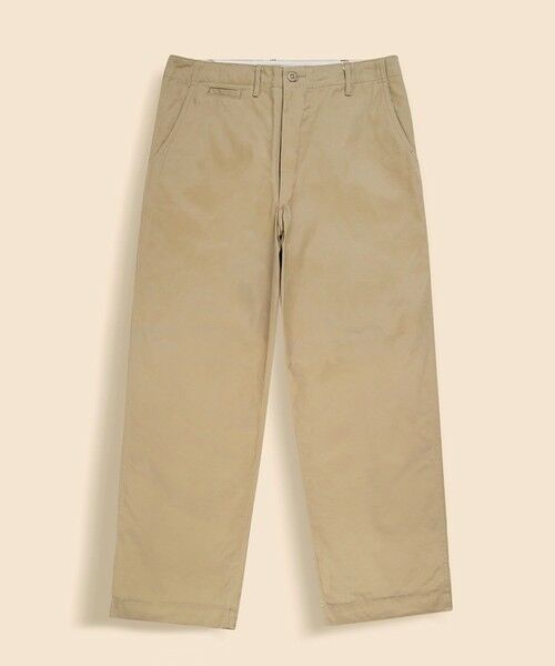 Brooks Brothers / ブルックス ブラザーズ チノ・ワークパンツ | コットン プレーンフロント チノパンツ Made in USA(カーキ)