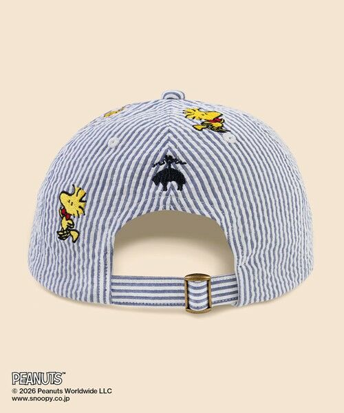 Brooks Brothers / ブルックス ブラザーズ キャップ | Brooks Brothers × PEANUTS　シアサッカー　ウッドストックエンブロイダリー　ベースボールキャップ | 詳細1