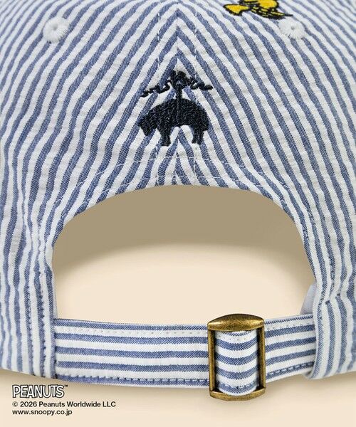 Brooks Brothers / ブルックス ブラザーズ キャップ | Brooks Brothers × PEANUTS　シアサッカー　ウッドストックエンブロイダリー　ベースボールキャップ | 詳細2