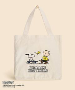 Brooks Brothers / ブルックス ブラザーズ トートバッグ | Brooks Brothers × PEANUTS　コットンキャンバス　スヌーピー＆チャーリー・ブラウンプリント　トートバッグ