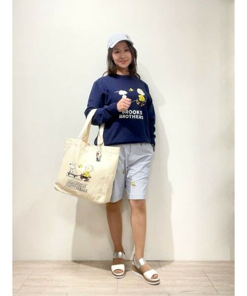 Brooks Brothers / ブルックス ブラザーズ トートバッグ | Brooks Brothers × PEANUTS　コットンキャンバス　スヌーピー＆チャーリー・ブラウンプリント　トートバッグ | 詳細2