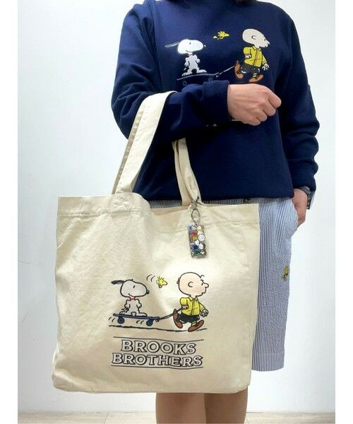 Brooks Brothers / ブルックス ブラザーズ トートバッグ | Brooks Brothers × PEANUTS　コットンキャンバス　スヌーピー＆チャーリー・ブラウンプリント　トートバッグ | 詳細3