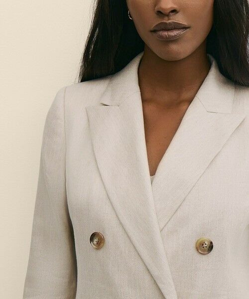 Brooks Brothers / ブルックス ブラザーズ テーラードジャケット | リネンブレンド　ダブル４ボタン　ピークトラペル　ジャケット | 詳細2