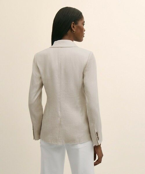 Brooks Brothers / ブルックス ブラザーズ テーラードジャケット | リネンブレンド　ダブル４ボタン　ピークトラペル　ジャケット | 詳細3