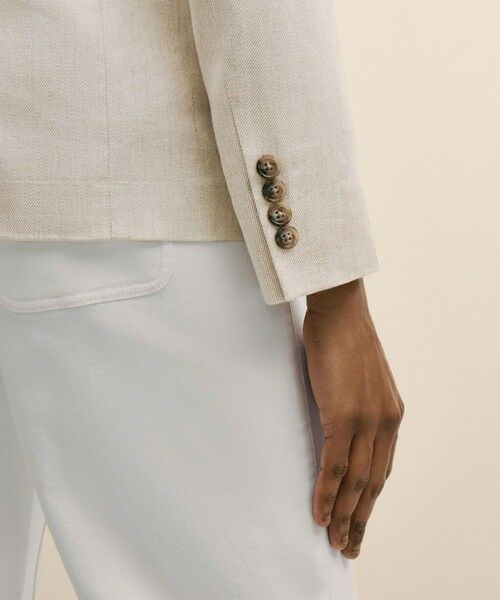 Brooks Brothers / ブルックス ブラザーズ テーラードジャケット | リネンブレンド　ダブル４ボタン　ピークトラペル　ジャケット | 詳細4