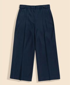 Brooks Brothers / ブルックス ブラザーズ スラックス・ドレスパンツ | リネンブレンド　サイドタブ　ワイドレッグ　クロップドパンツ