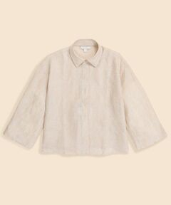 Brooks Brothers / ブルックス ブラザーズ シャツ・ブラウス | アイリッシュリネン　リラックスフィット　ワイドスリーブ　クロップドシャツ