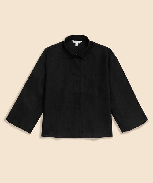 Brooks Brothers / ブルックス ブラザーズ シャツ・ブラウス | アイリッシュリネン　リラックスフィット　ワイドスリーブ　クロップドシャツ | 詳細11