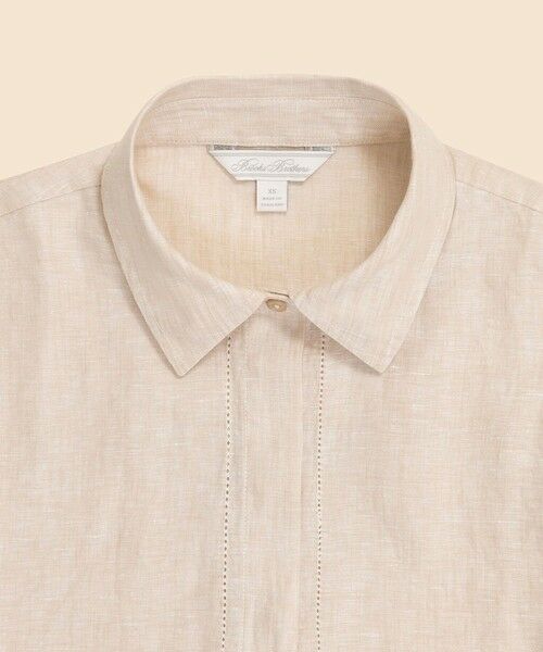 Brooks Brothers / ブルックス ブラザーズ シャツ・ブラウス | アイリッシュリネン　リラックスフィット　ワイドスリーブ　クロップドシャツ | 詳細12