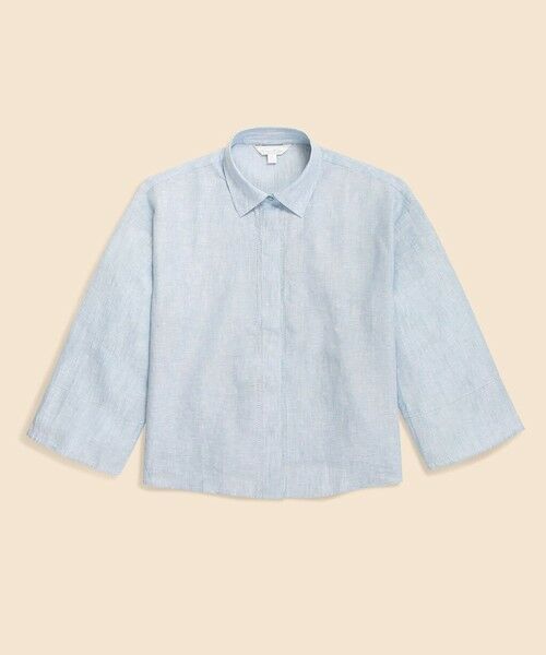 Brooks Brothers / ブルックス ブラザーズ シャツ・ブラウス | アイリッシュリネン　リラックスフィット　ワイドスリーブ　クロップドシャツ | 詳細4