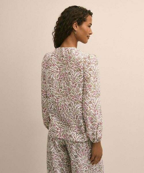 Brooks Brothers / ブルックス ブラザーズ シャツ・ブラウス | シルク　ボタニカルプリント　バルーンスリーブ　ブラウス | 詳細1