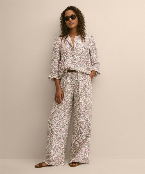 Brooks Brothers / ブルックス ブラザーズ シャツ・ブラウス | シルク　ボタニカルプリント　バルーンスリーブ　ブラウス | 詳細3